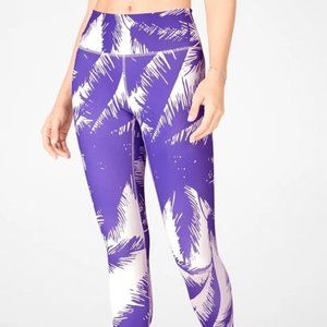 Fabletics High-Waisted Printed PureLuxe 7/8 Size: XL Color: Paradiso